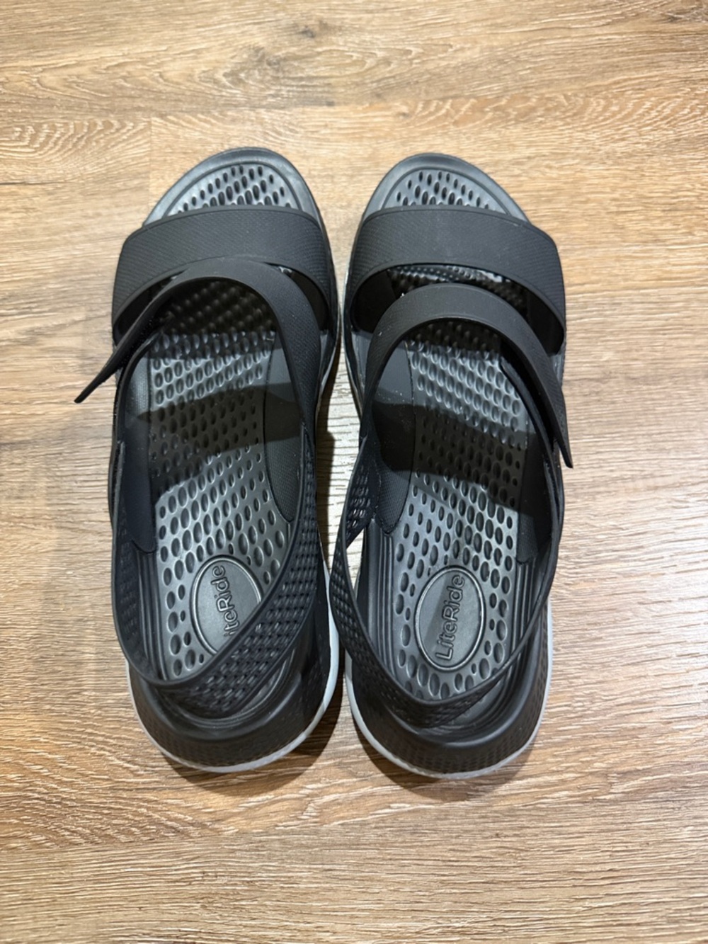 Crocs Lite-Ride 360 Women's Black Dual-Strap Sandal - Picture 4 of 7